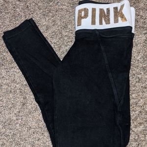 Black leggings Pink Victoria's Secret